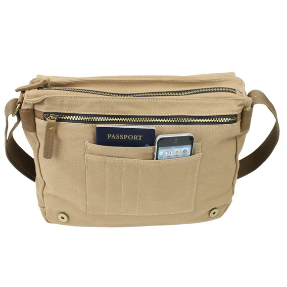 Casual Style Canvas Messenger Bag CM13BLK